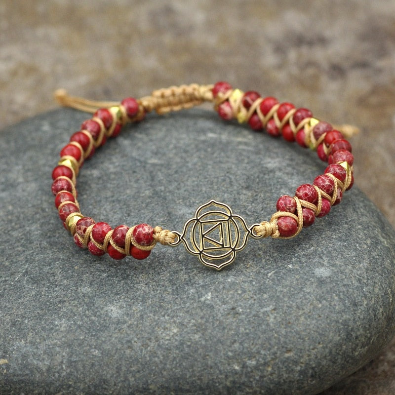 Unique Natural Stone Beads 3 Layers Wrap Bracelets For Women Girls Handmade Boho Leather Weave Bracelet  Jewelry Dropshipping